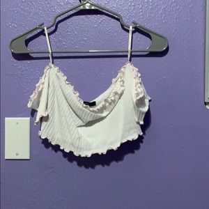 white crop top